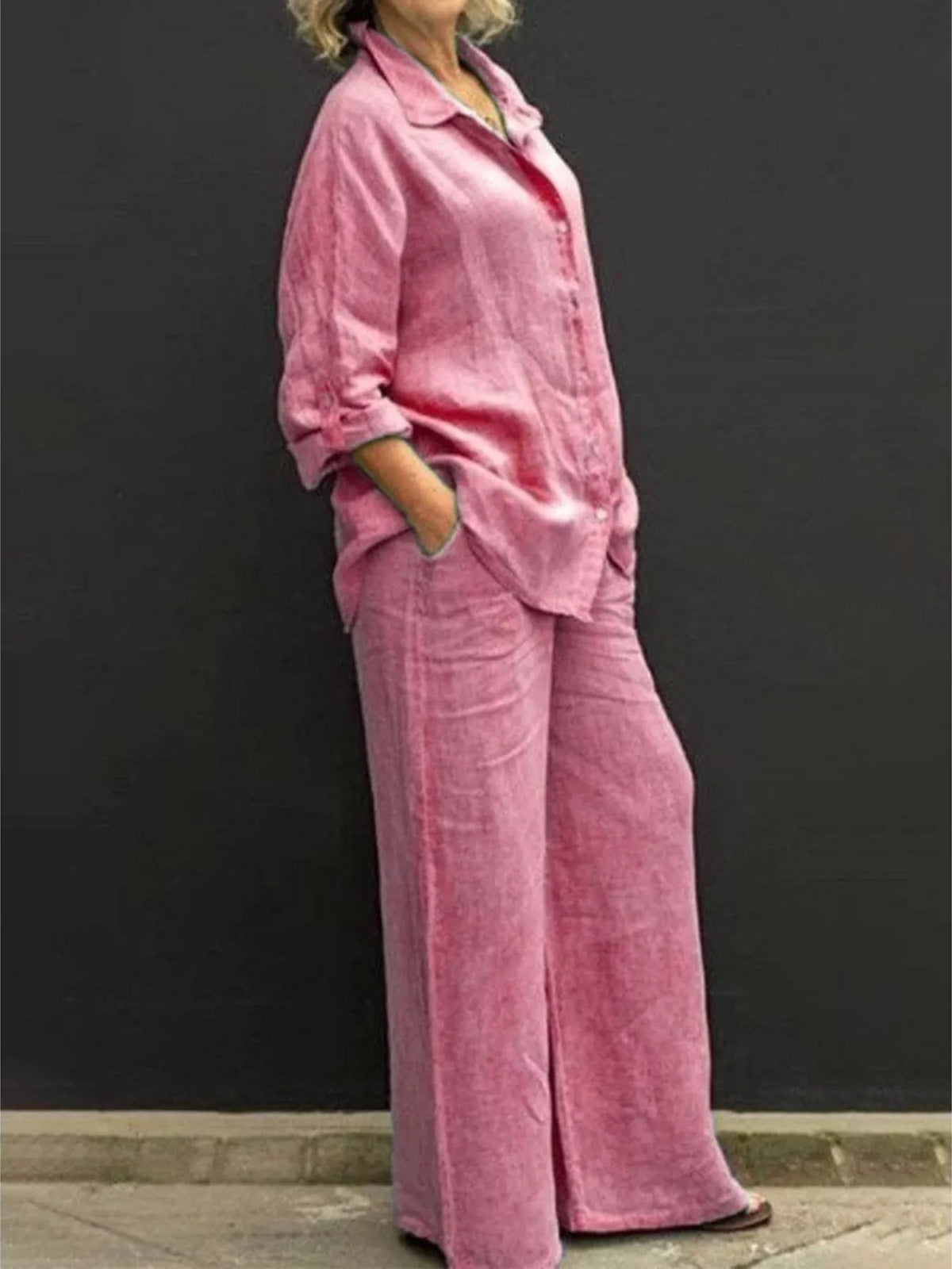 Shirt and pants set – pink