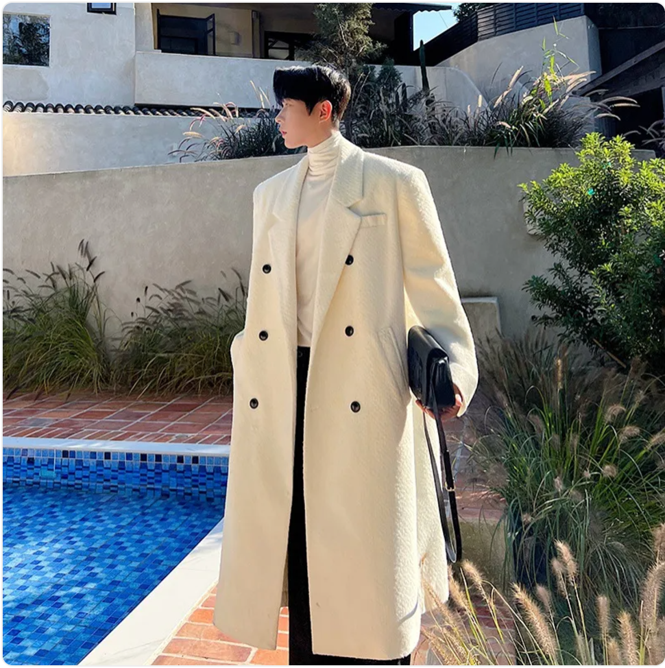 Double breasted long coat