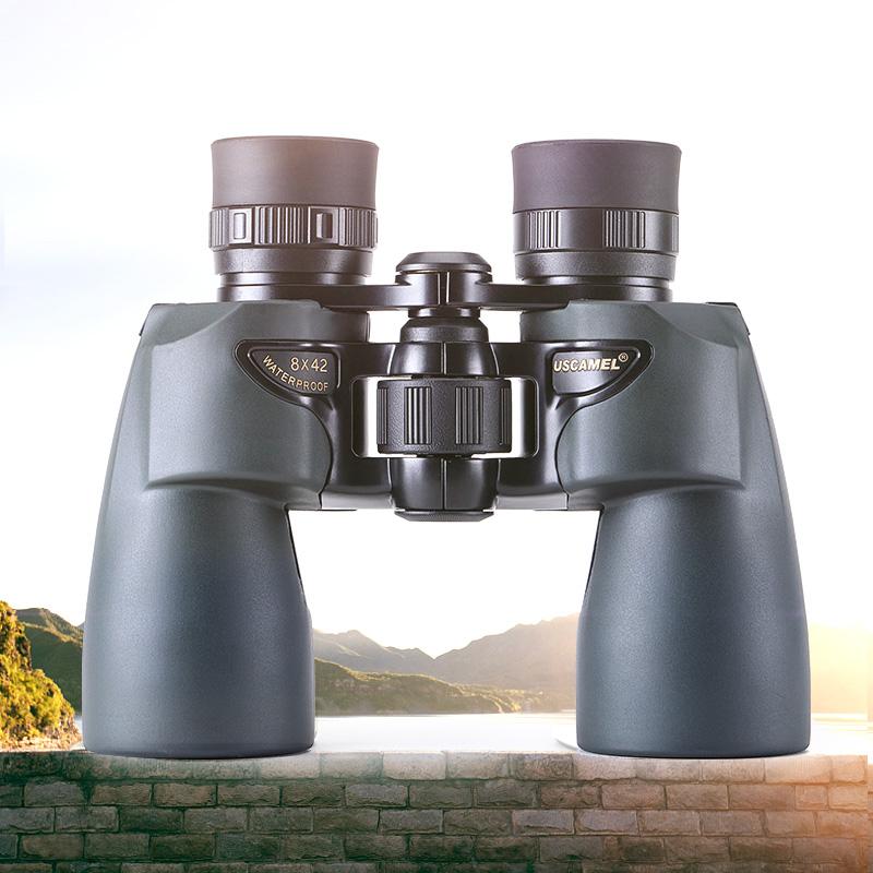 USCAMEL Binoculars 8x42 Professional Hunting Telescope Watching Birds Camping(Olive Green)