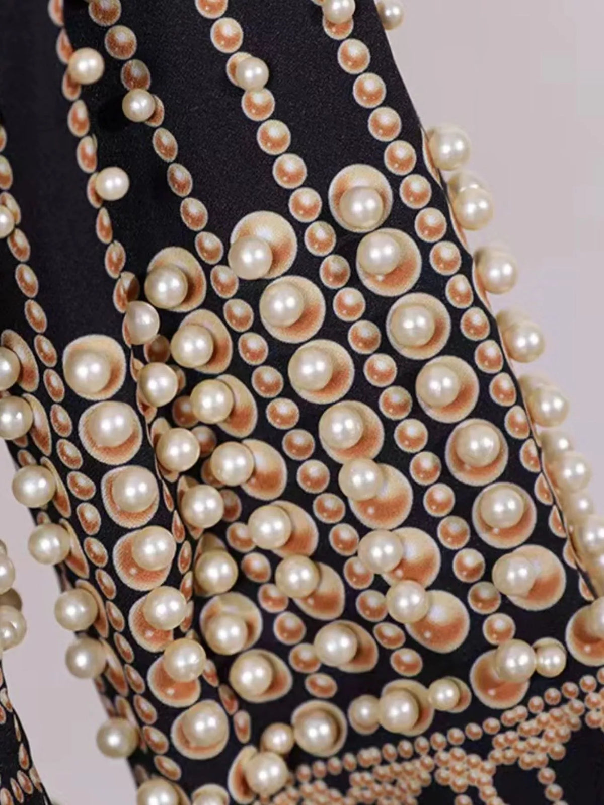 Pearl-button blazer