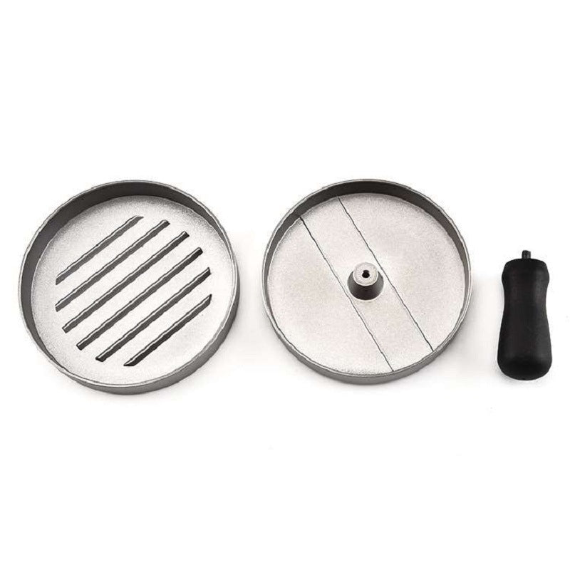 Kitchenware Plastic Handle Burger Press Food Grade Aluminum Alloy Burger Press Manual Non-Stick Coated Meatloaf Press