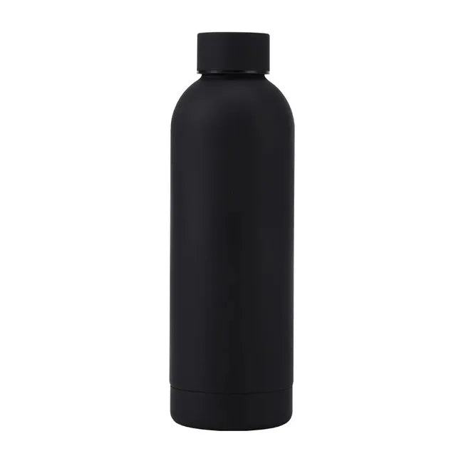 500/750ML Small Mouth Thermos Cup, Outdoor Stainless Steel Bottle, Rubber Paint Sports Kettle, Thickened Double Water Cup