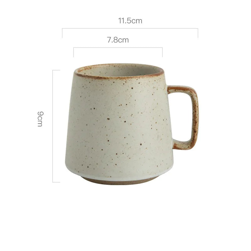 Speckled stoneware mug set