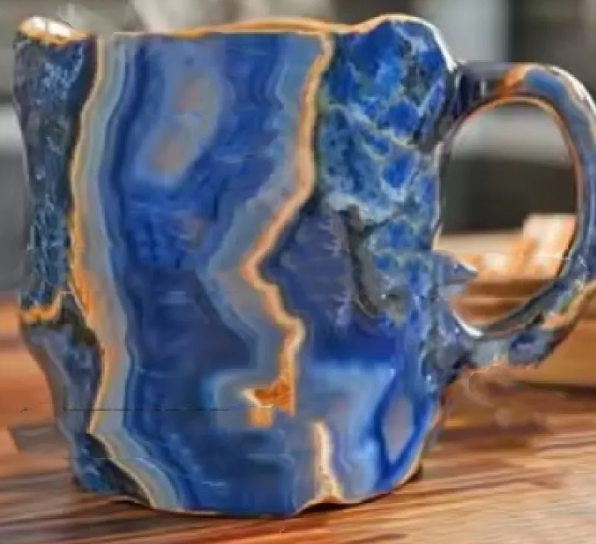 Crystal resin coffee cup