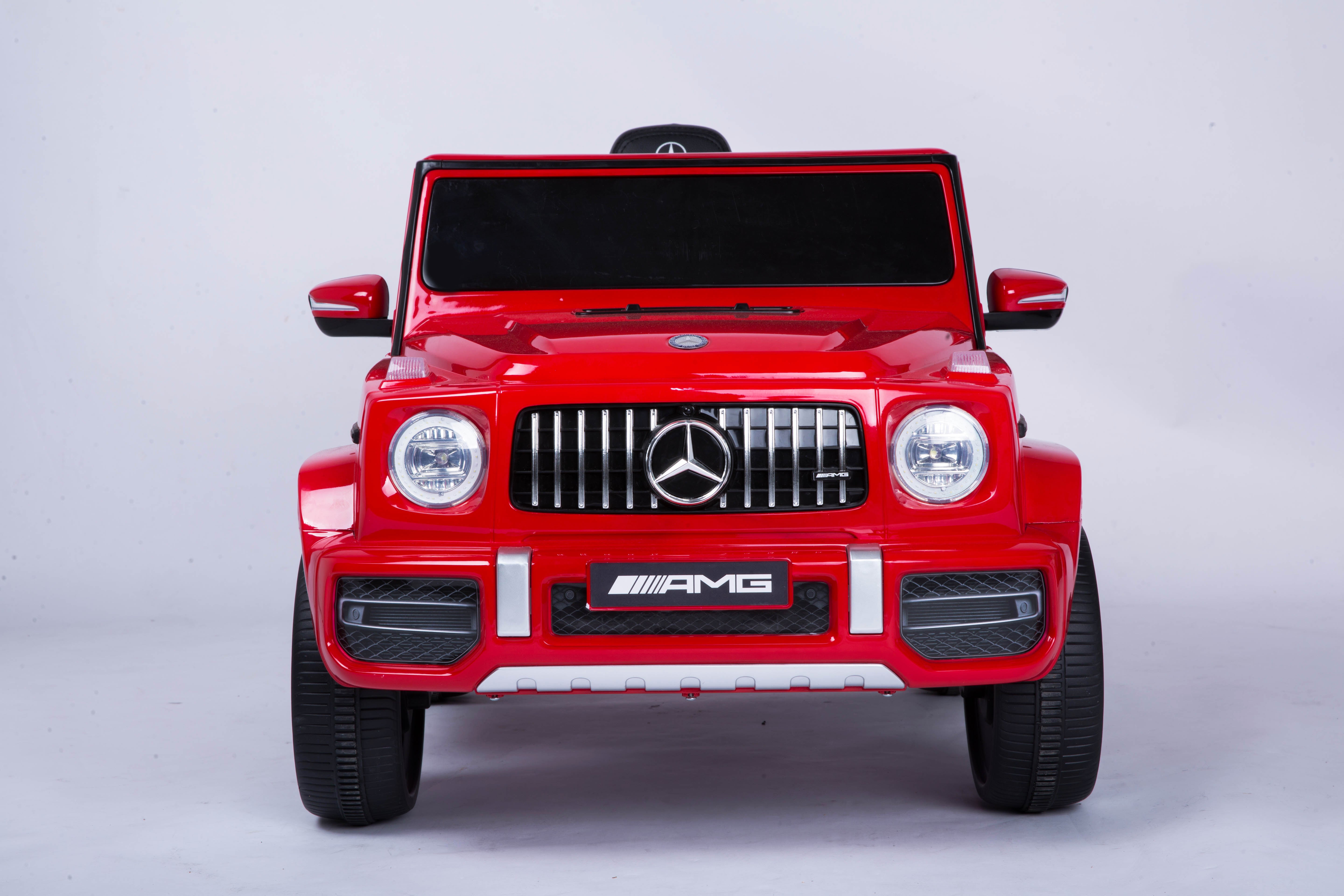 Mercedes Benz G63 Children's Electric Vehicle with Remote Control, 12V Spring Suspension, Safety Lock, and License