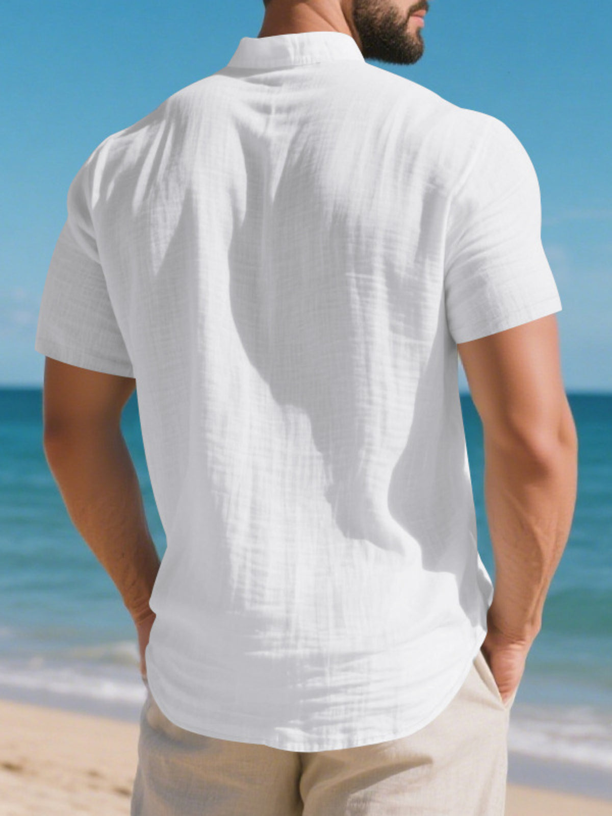 Pocket short-sleeve shirt