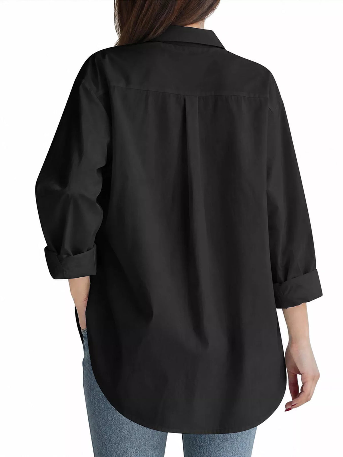 Oversized button-down shirt