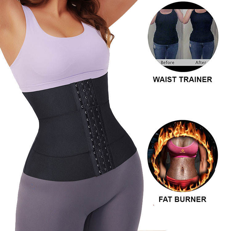 Waist Trainer Sports Sweat Postpartum Body Sculpting Double Belt Buckle Abdominal Belt