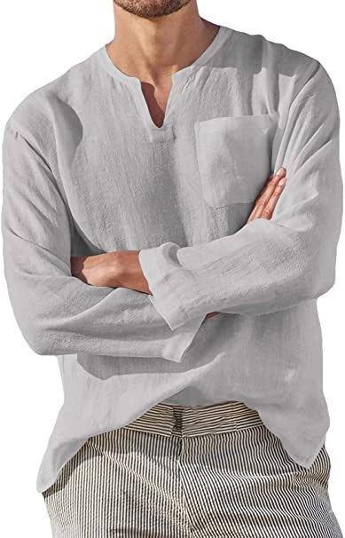 White linen shirt