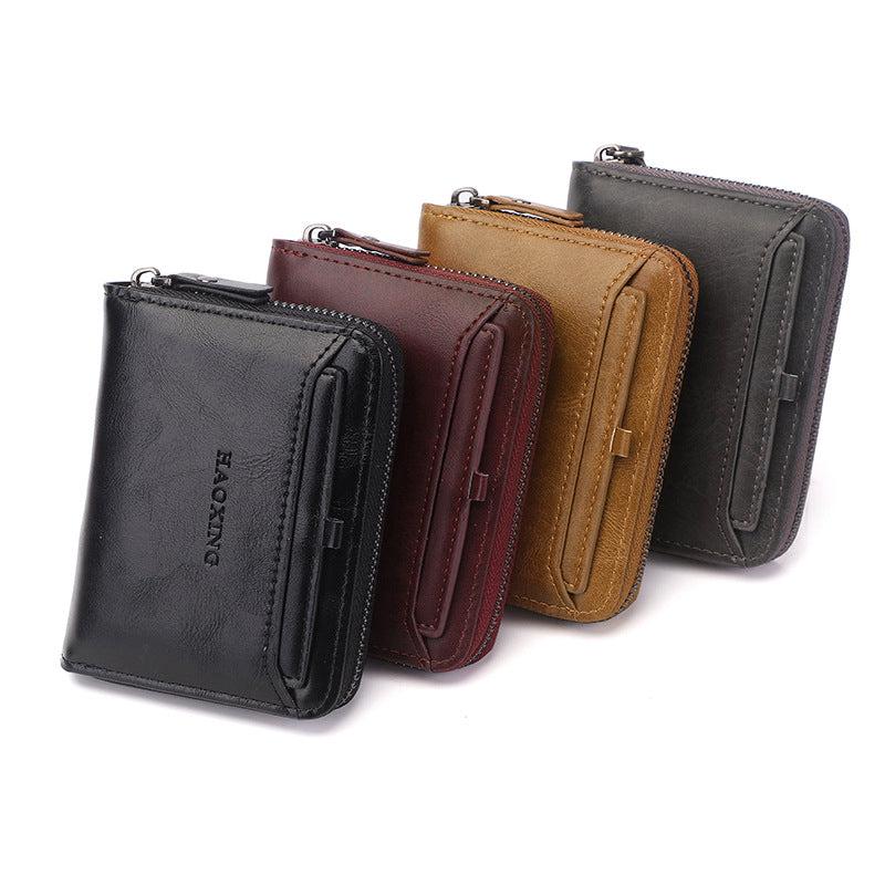 Business wallet multifunctional large cash slot vertical coin purse