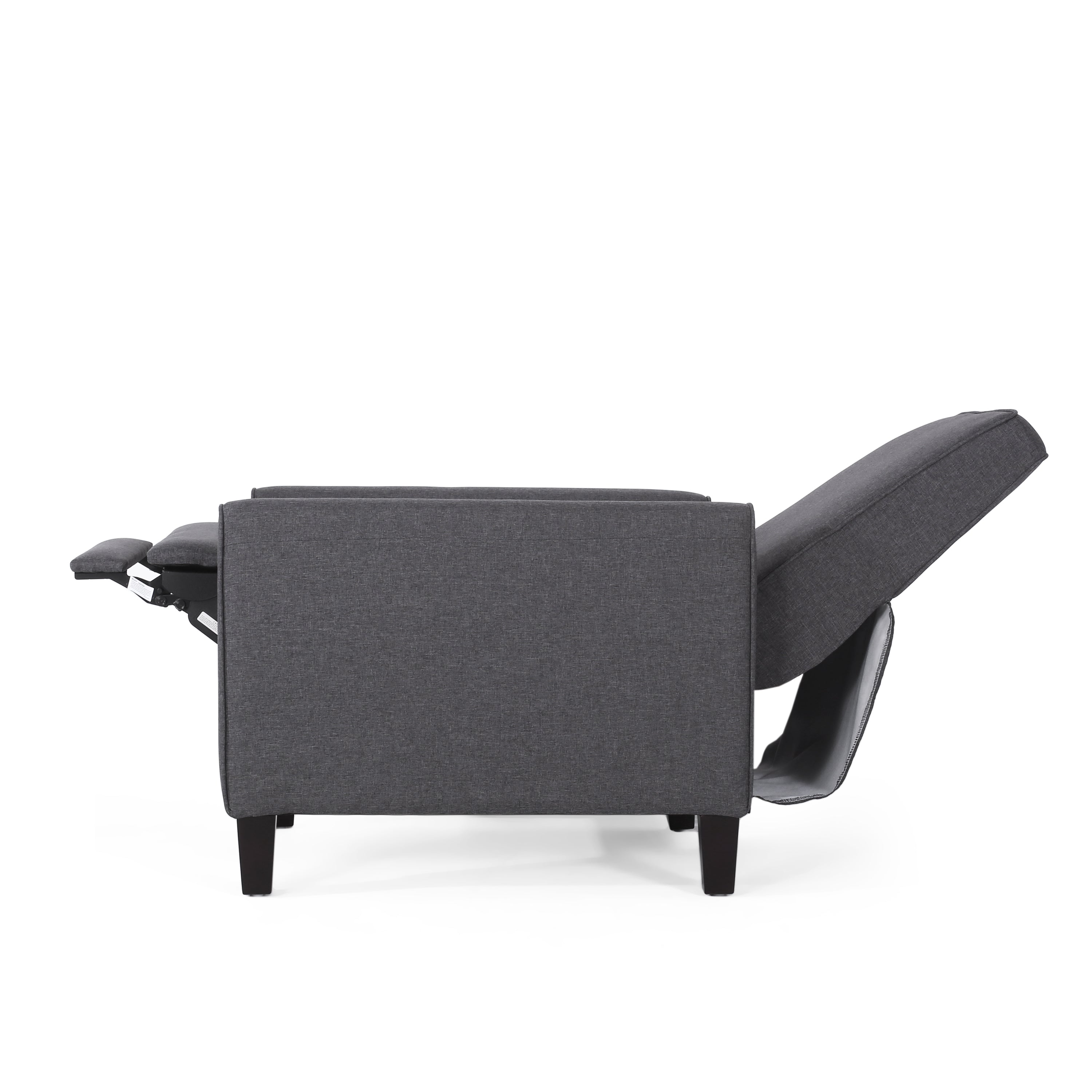 Smoke Fabric Push Back Chair for Elegant Home Décor