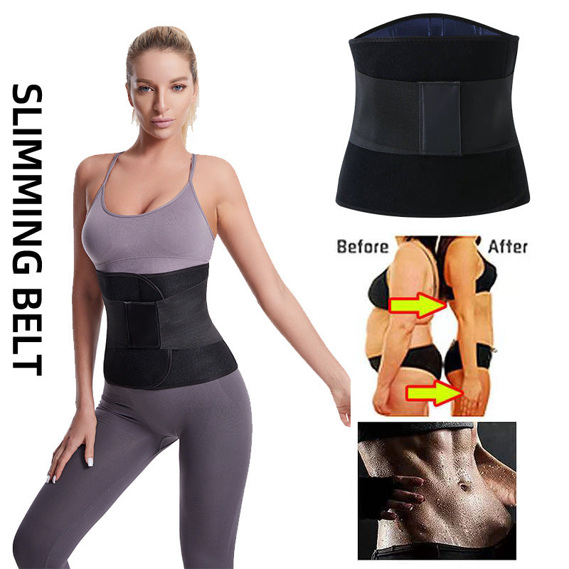 Fitness Sports Belt Compression Support Waist Belt Sweating Corset Belt Shaping Waist Belt