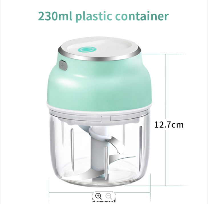 150ML/230ML Kitchen Portable Garlic Vegetable Food Processors Meat Mincer Electric Mini Chopper