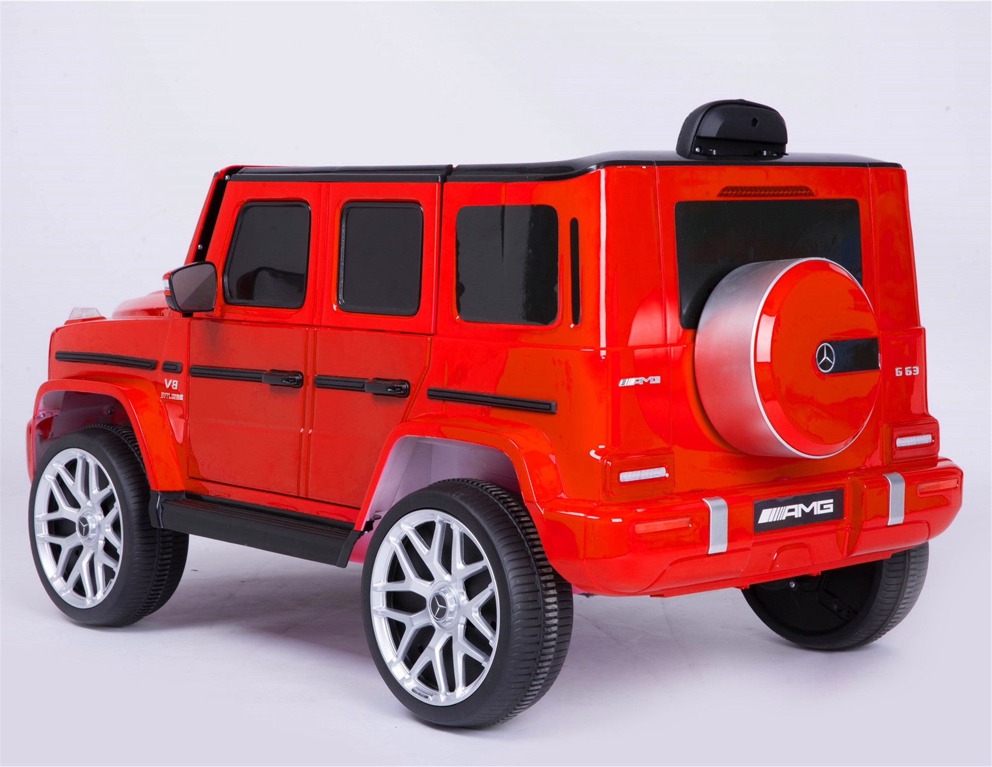 Mercedes Benz G63 Children's Electric Vehicle with Remote Control, 12V Spring Suspension, Safety Lock, and License