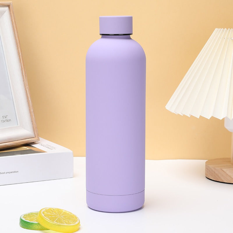 Insulated steel water bottle – purple