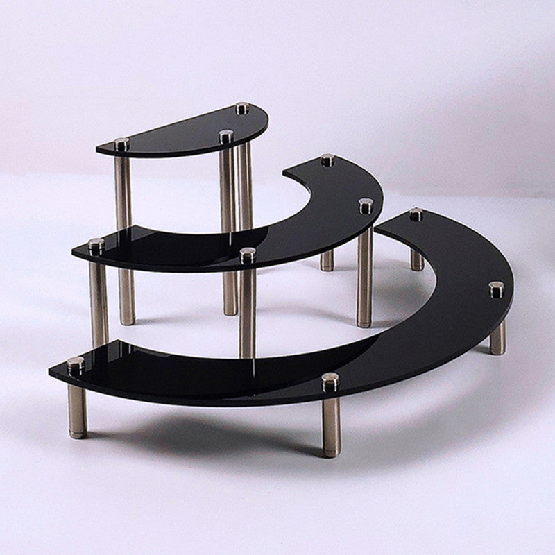 3 Layers Of Acrylic Cake Display Stand Cosmetics Round Dessert Display Stand Cake Stand