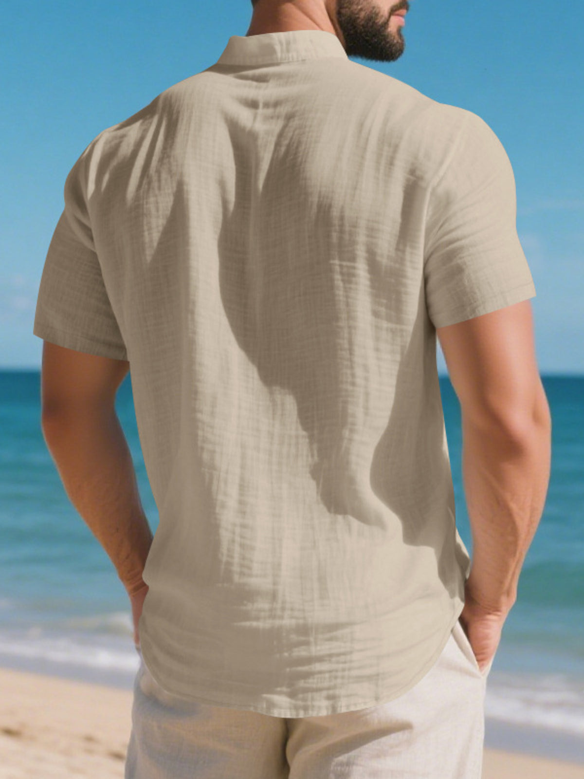 Pocket short-sleeve shirt