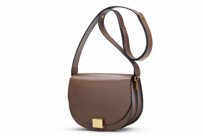 Leather saddle bag