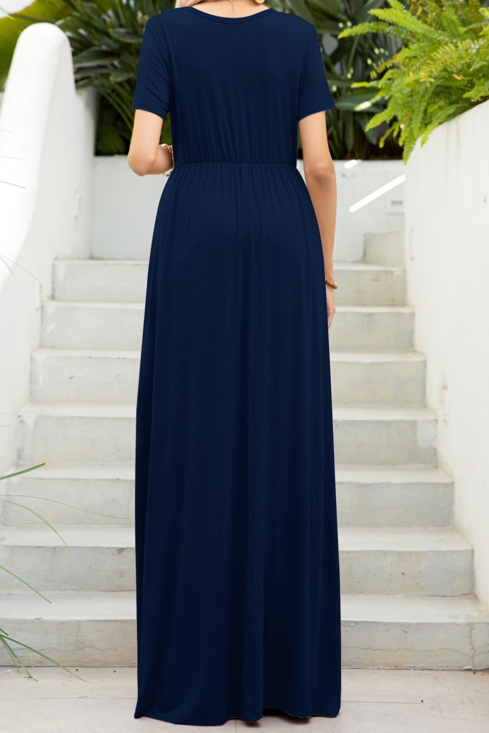 Maxi tee dress with pockets