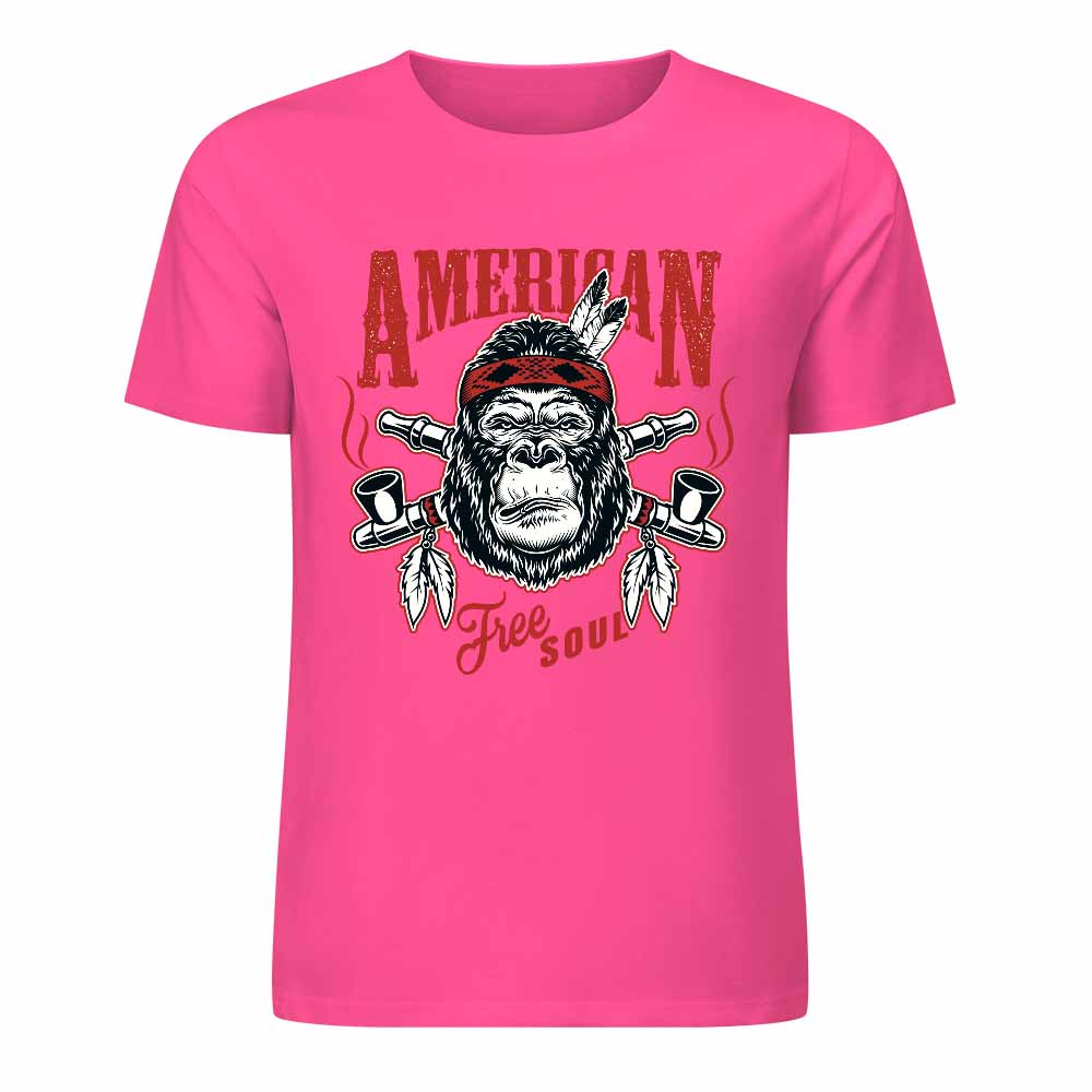 New 2025 Pure cotton short sleeved T-shirt Front print Multiple colors