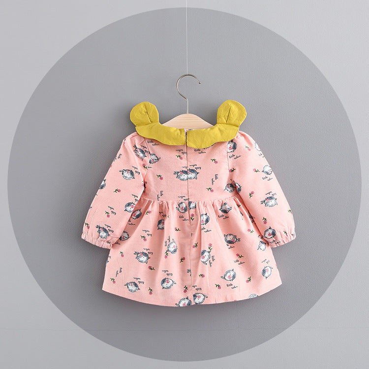 Girls' spring cotton dress