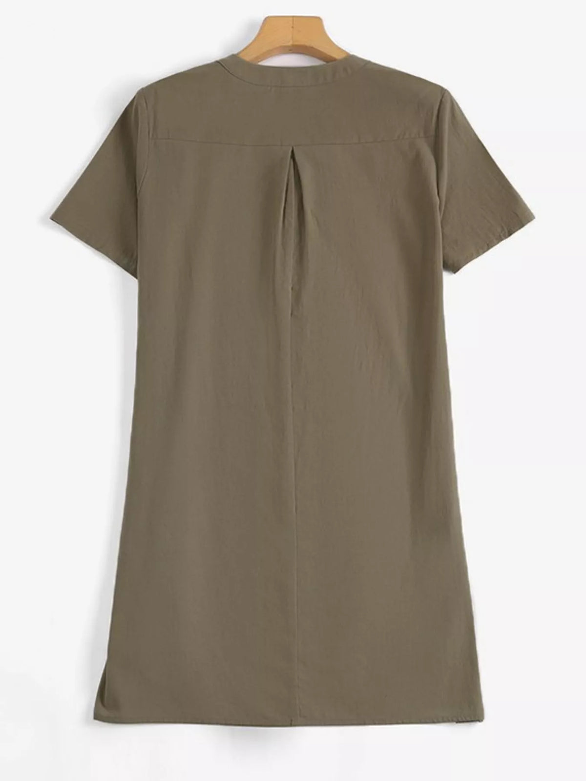 Oversized notched blouse