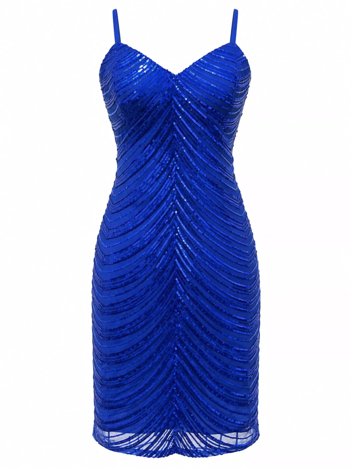 Sequin cami mini dress – blue