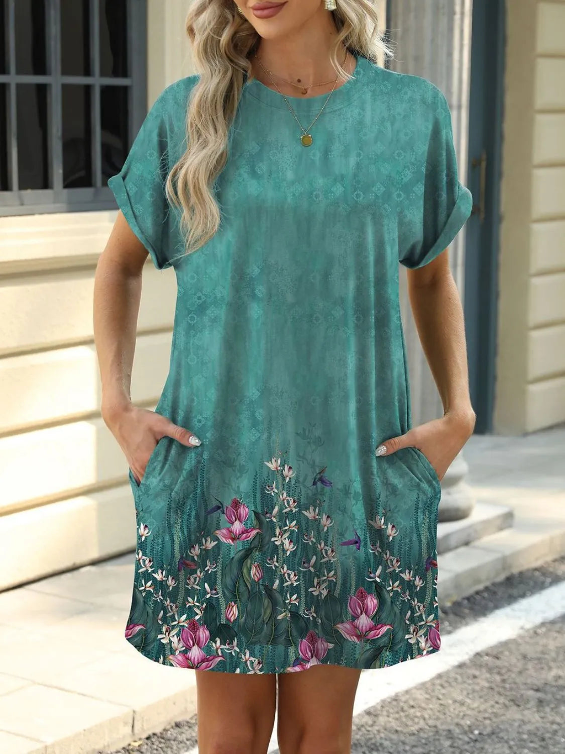 Printed tee mini dress