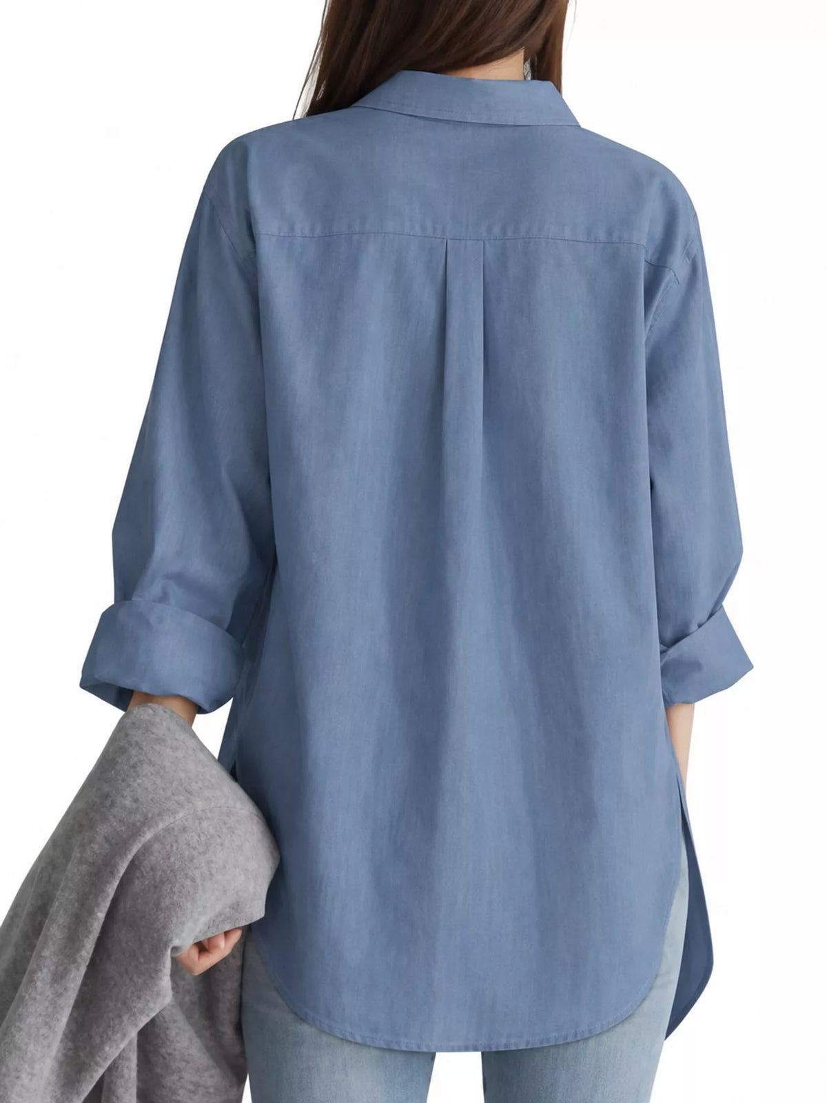 Oversized button-down shirt
