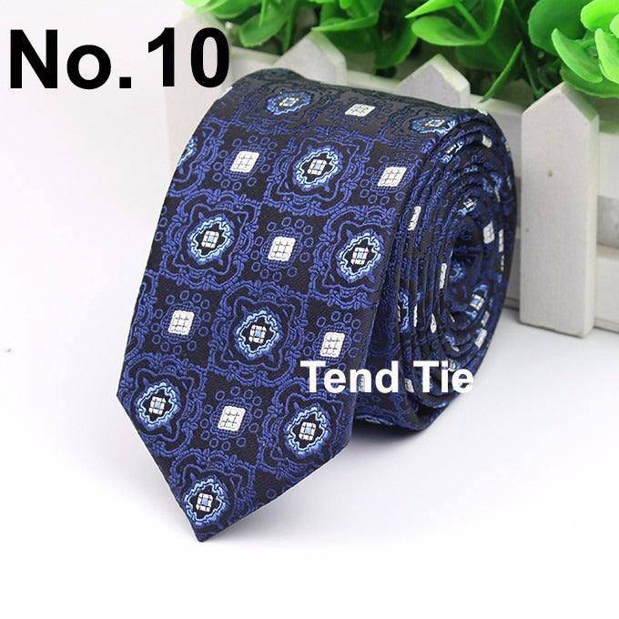 Men's Business Professional Polyester Tie 6CM British Tie