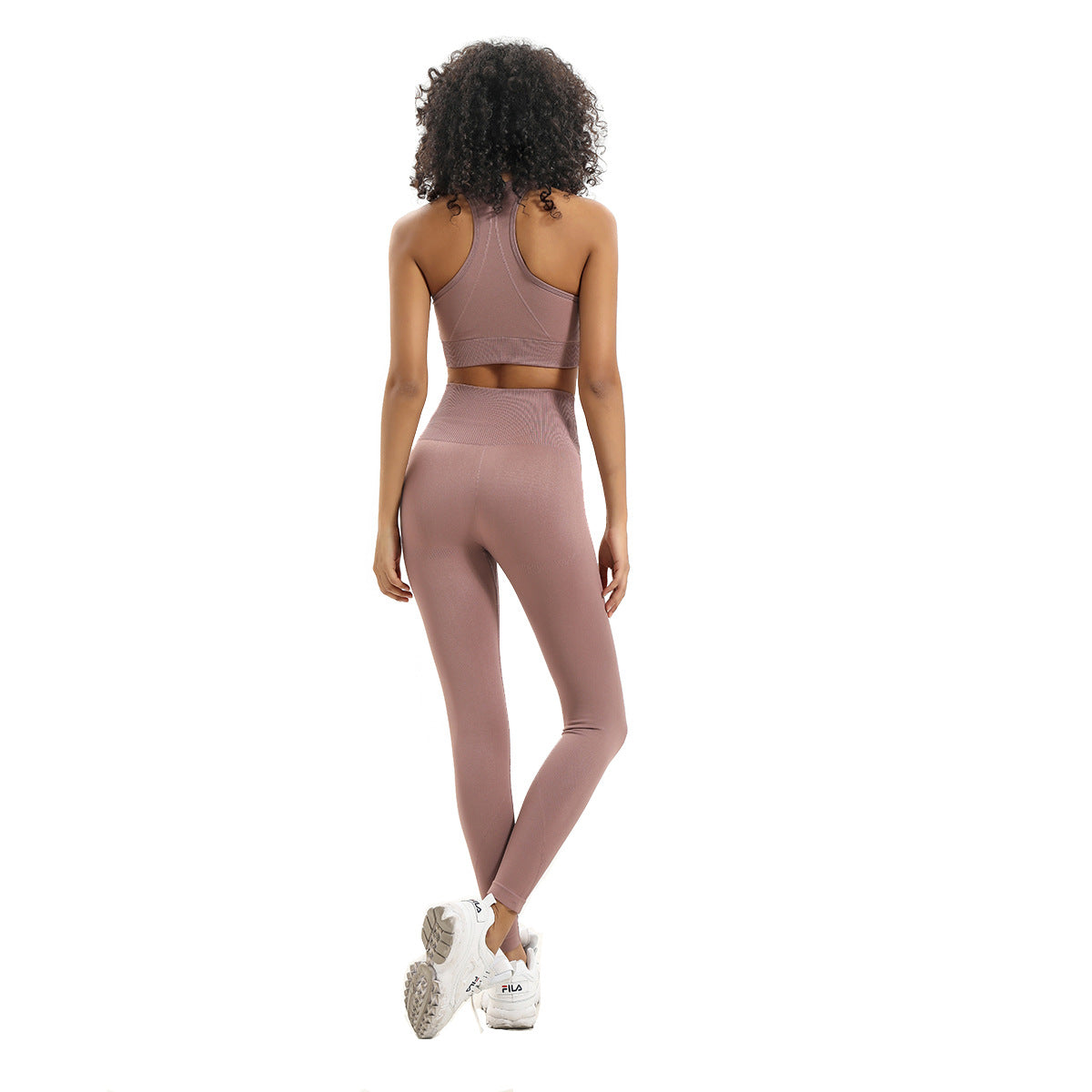 Seamless knit workout set