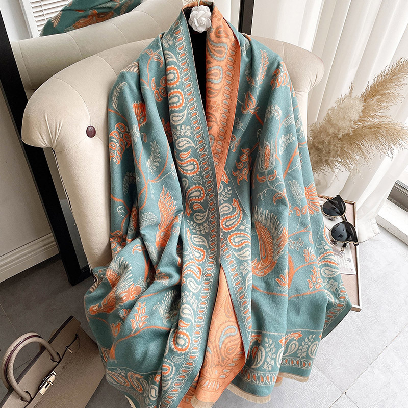 Paisley jacquard scarf