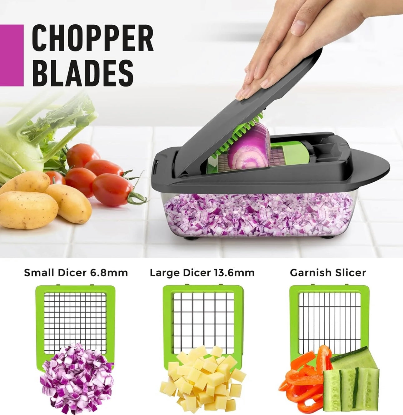 16 in 1 vegetable slicer and chopper