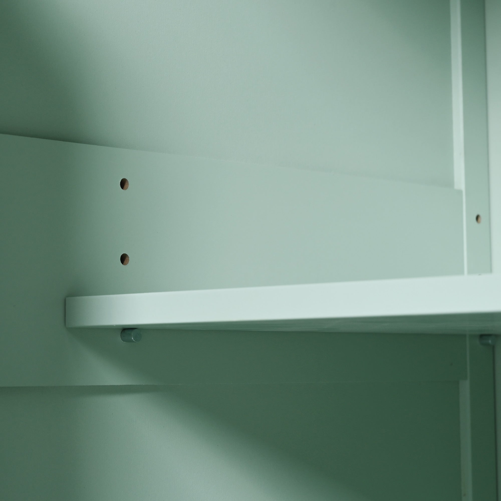 Kitchen trolley, cabinet door internal storage rack with storage cabinet and 3 dining room drawers, mint green