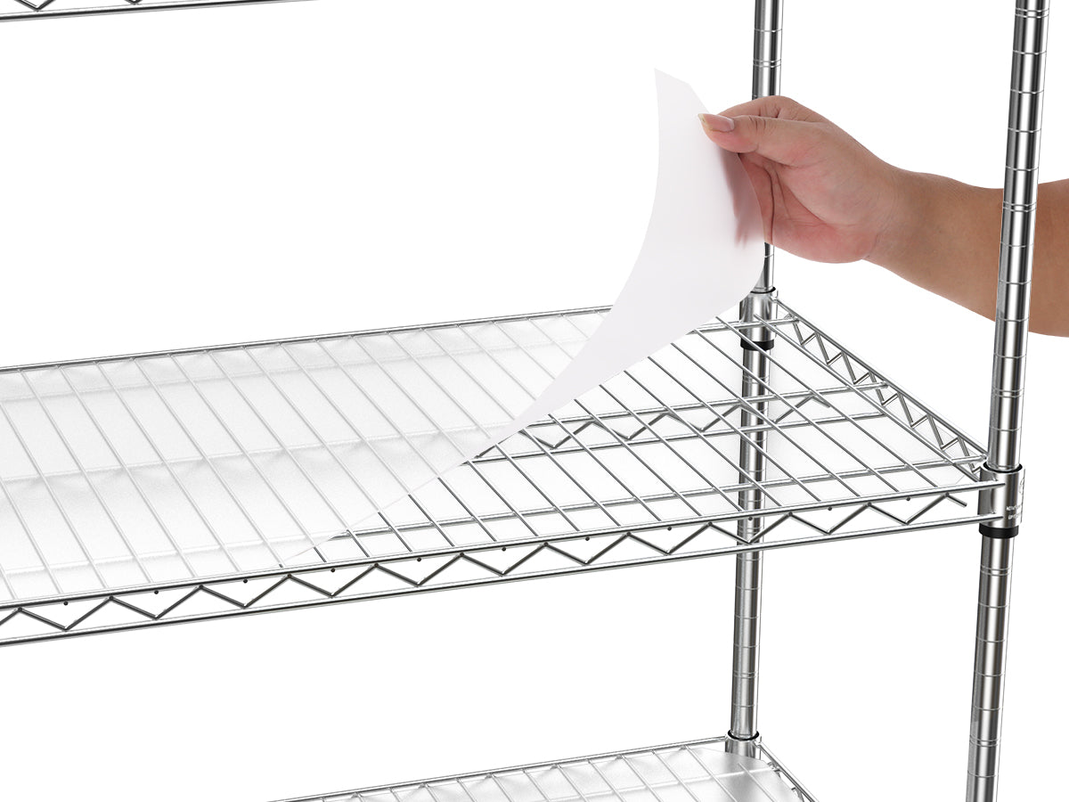 6 Tier Wire Shelving Unit 6000 LBS NSF Height Adjustable Metal Garage Storage Shelves with Wheels