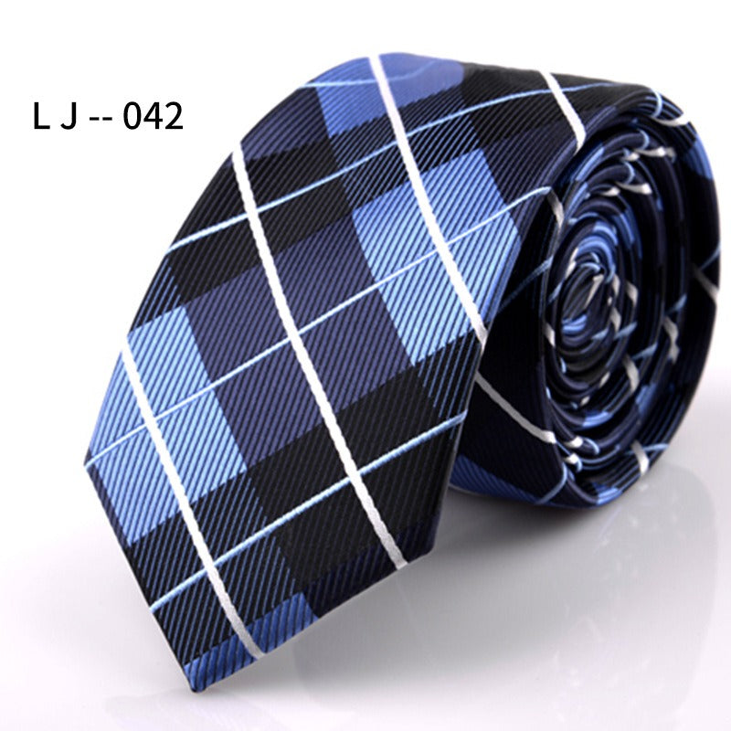 Men's Accessories Men's 6CM Tie Color blocked Adult Business Casual Tie