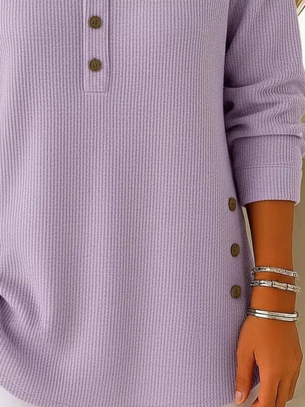 Corduroy button top