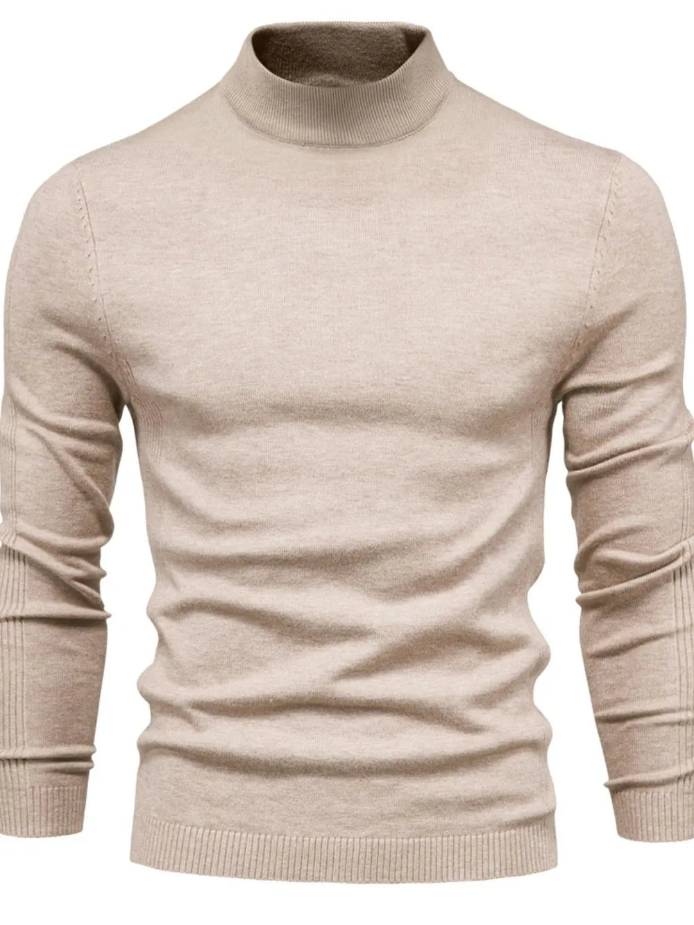 Mock neck long sleeve sweater, Dust Storm