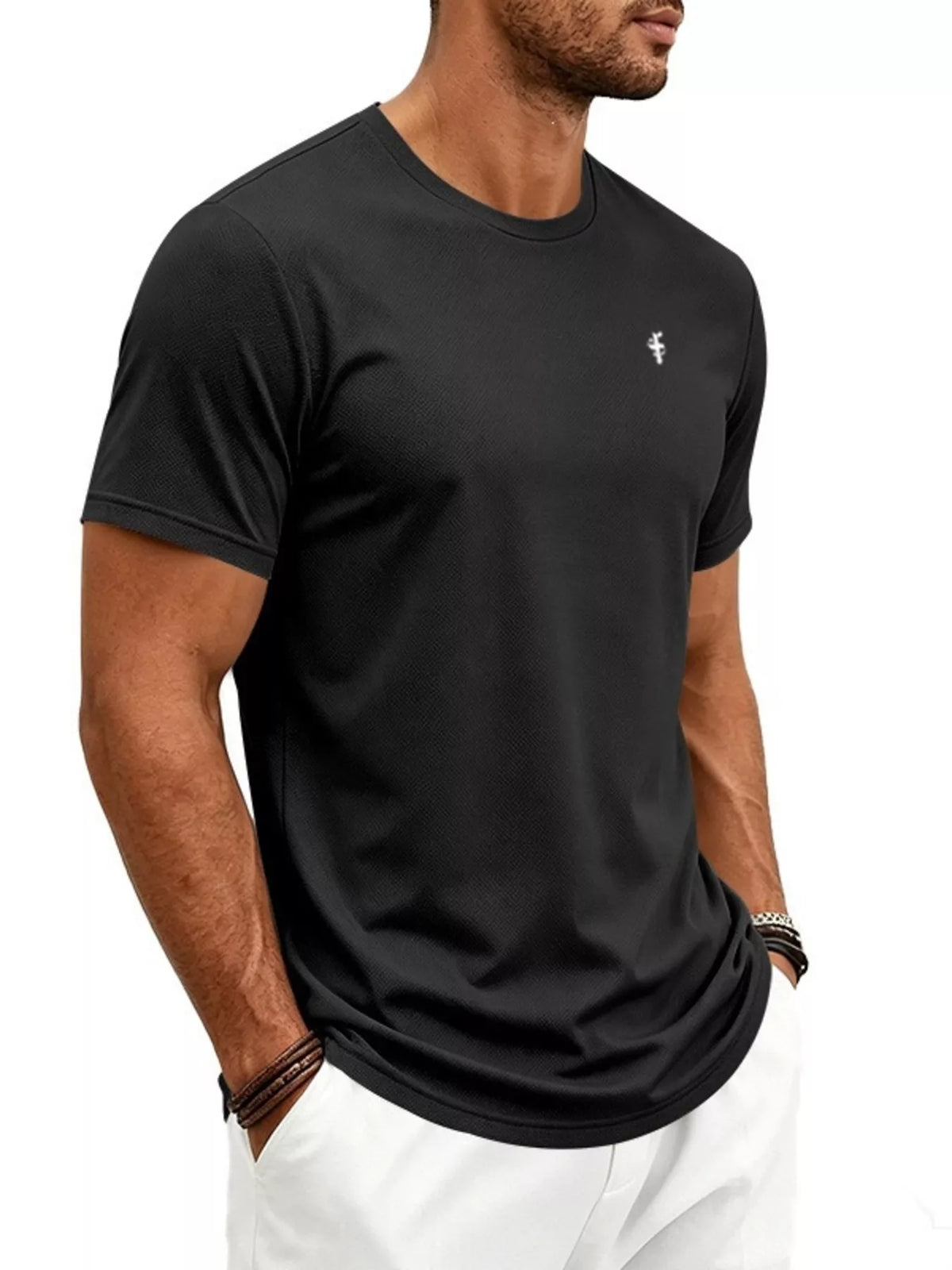 Classic crew tee – black