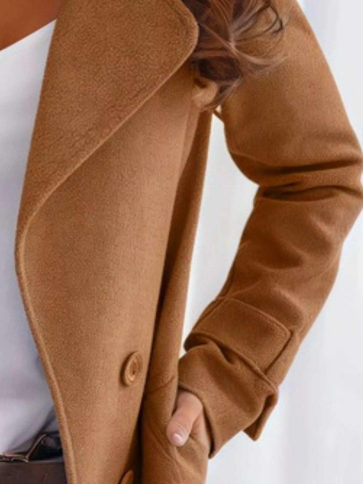 Double-Breasted Long Trench Outerwear