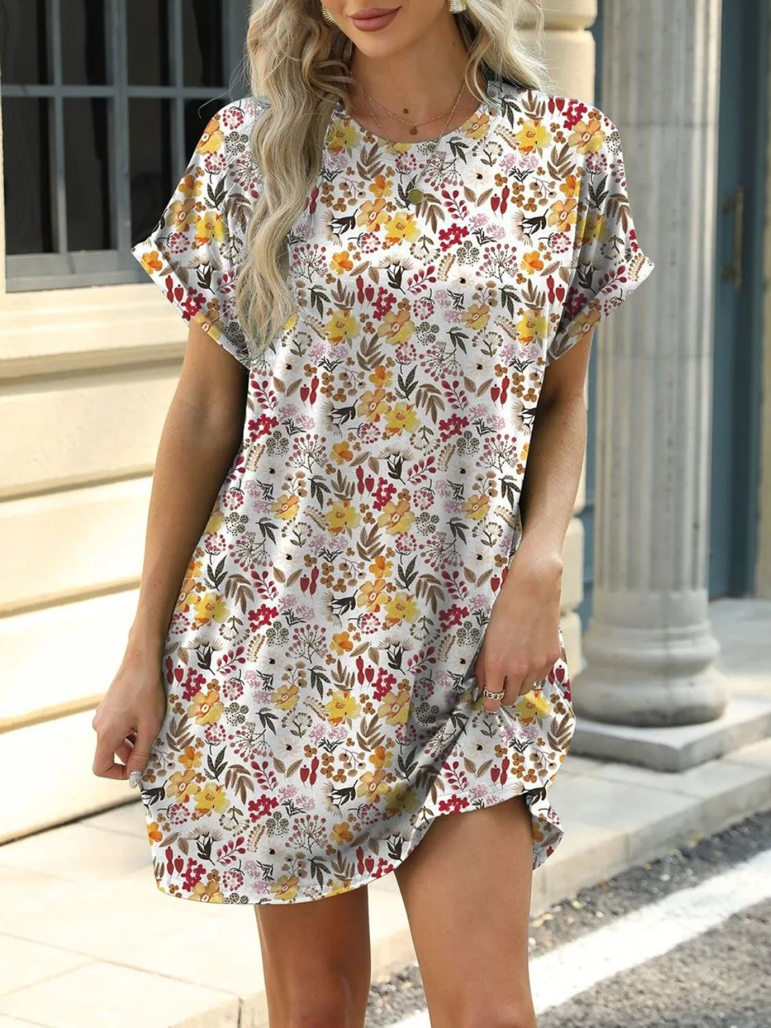 Printed tee mini dress