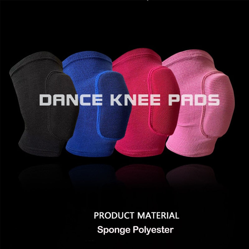 1Pair Sports Knee Pad Adults Kid Dance Knee Protector Elastic Thicken Sponge Knees Brace Support for Gym Yoga Workout Training