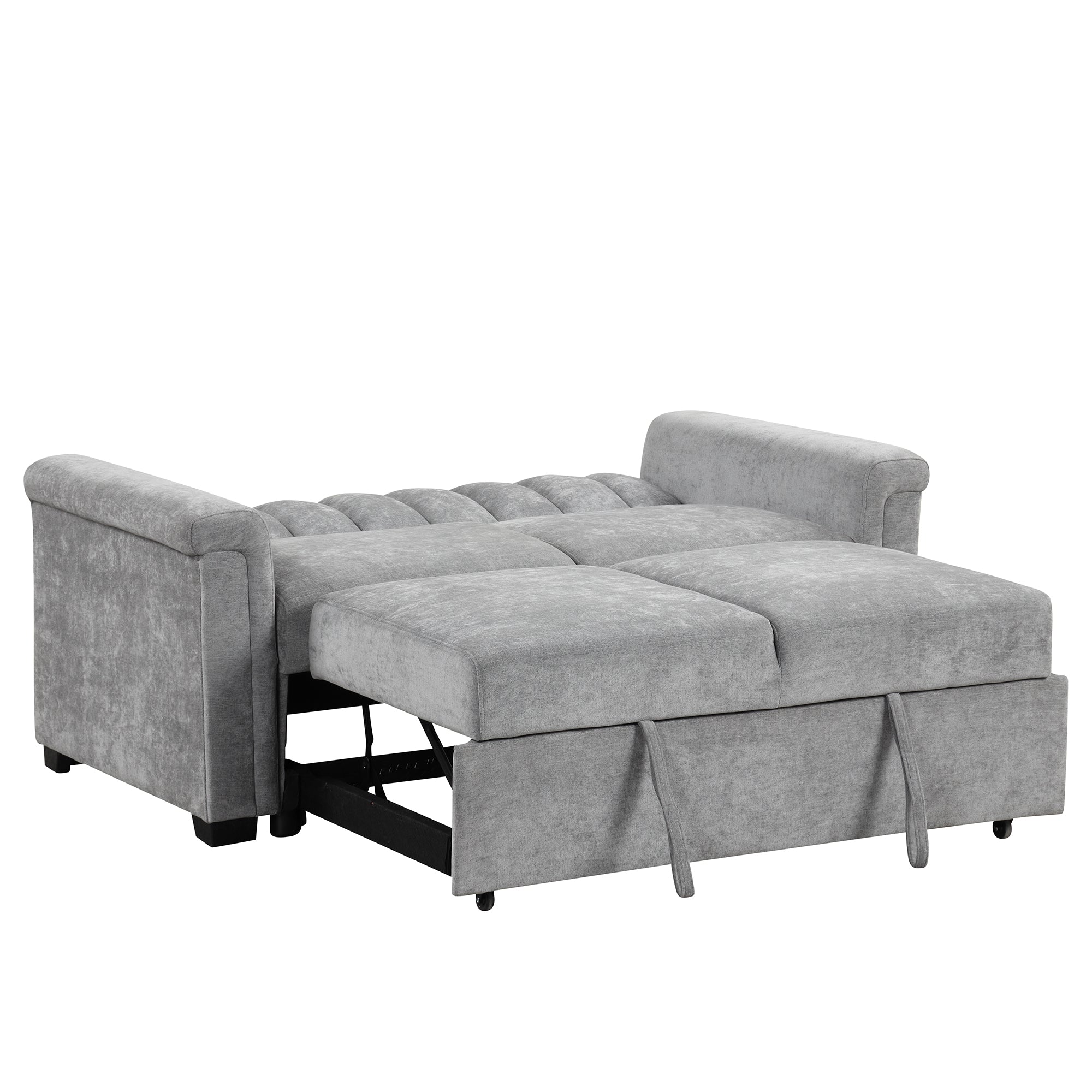 U_STYLE Convertible Soft Cushion Sofa Pull Bed ,for Two People to Sit On