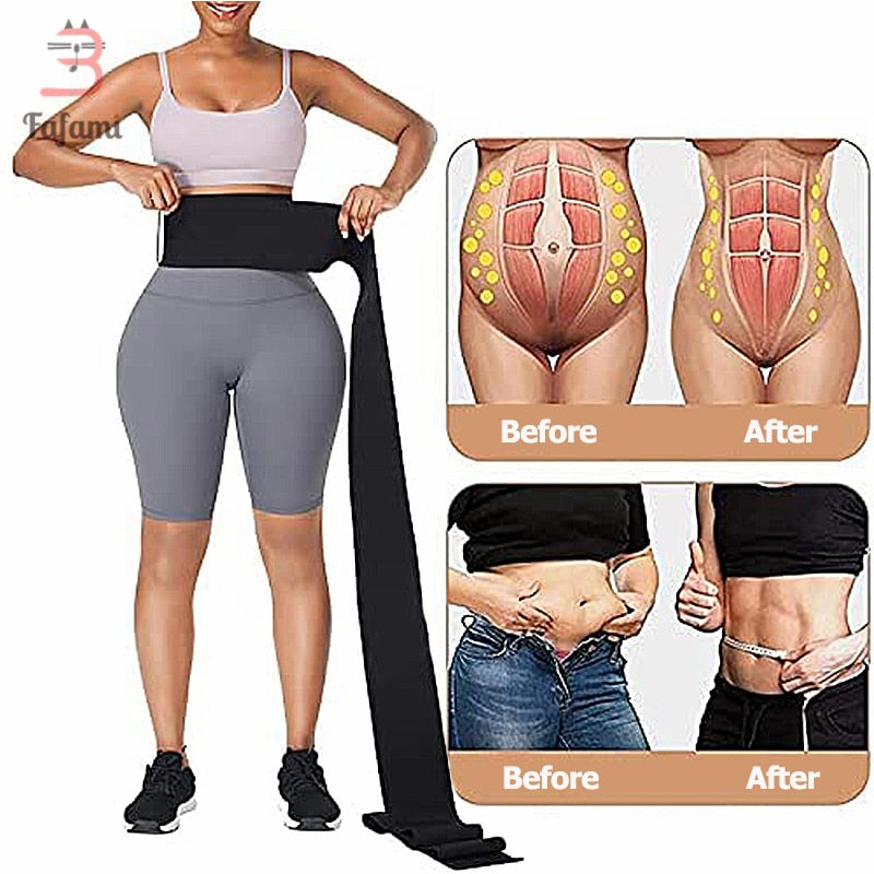 Postpartum Belly Band Pregnant Women Slimming Tummy Compression Wrap Belt  Adjustable Bandage Elastic Waist Trainer Trimmer