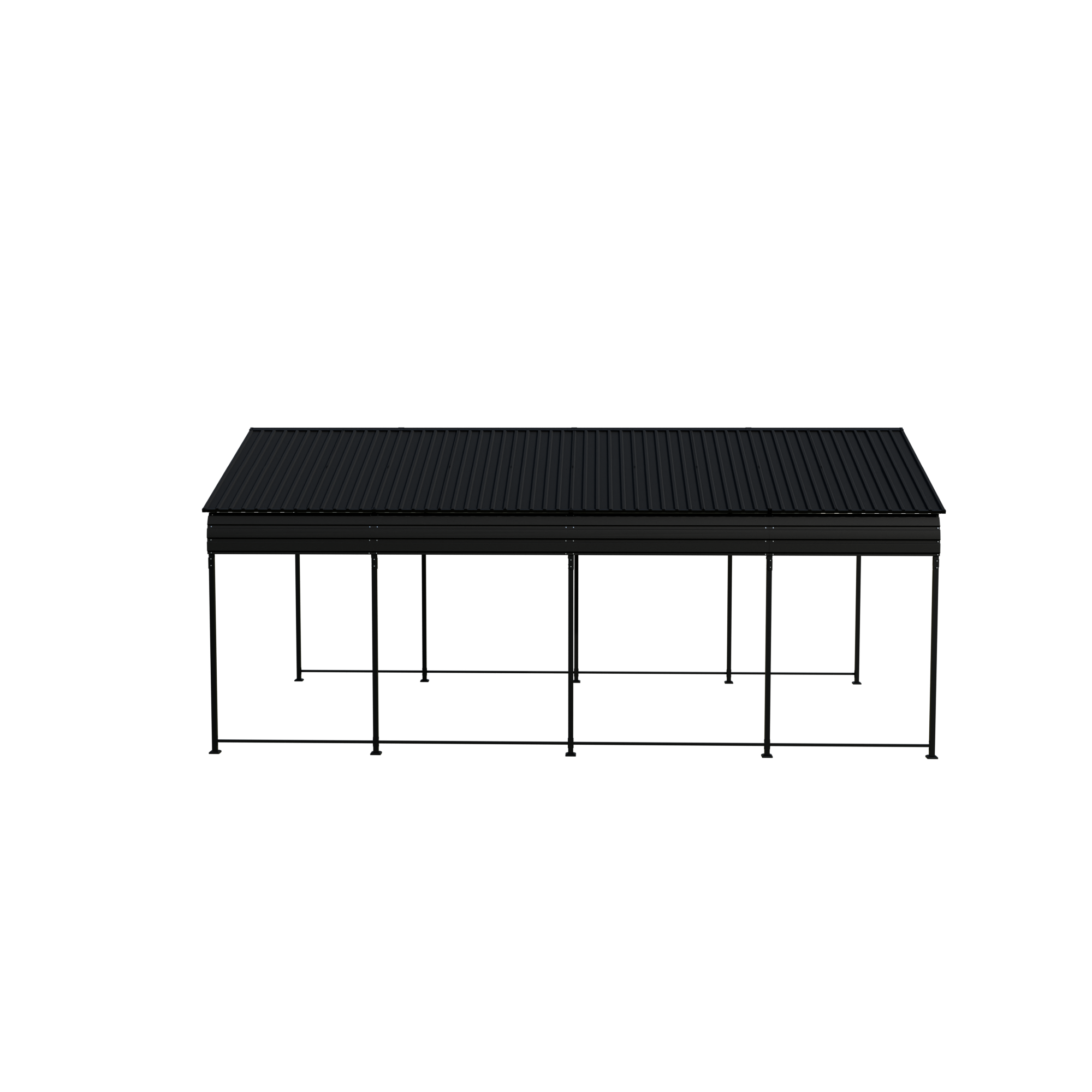 Carport 12x20 FT Heavy Duty Carport CanopyUpdated Frame Structure Galvanized Steel Roof and Enhanced BaseMetal dark Grey