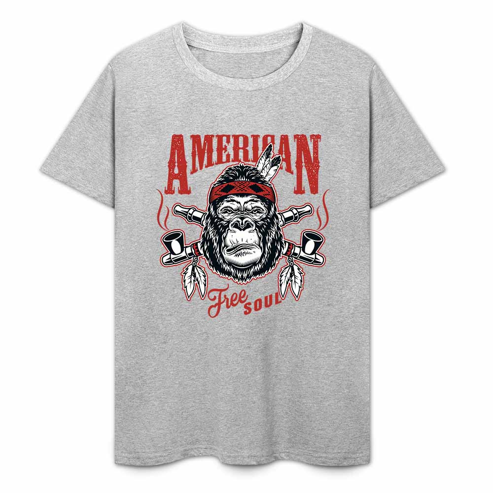 New 2025 Pure cotton short sleeved T-shirt Front print Multiple colors