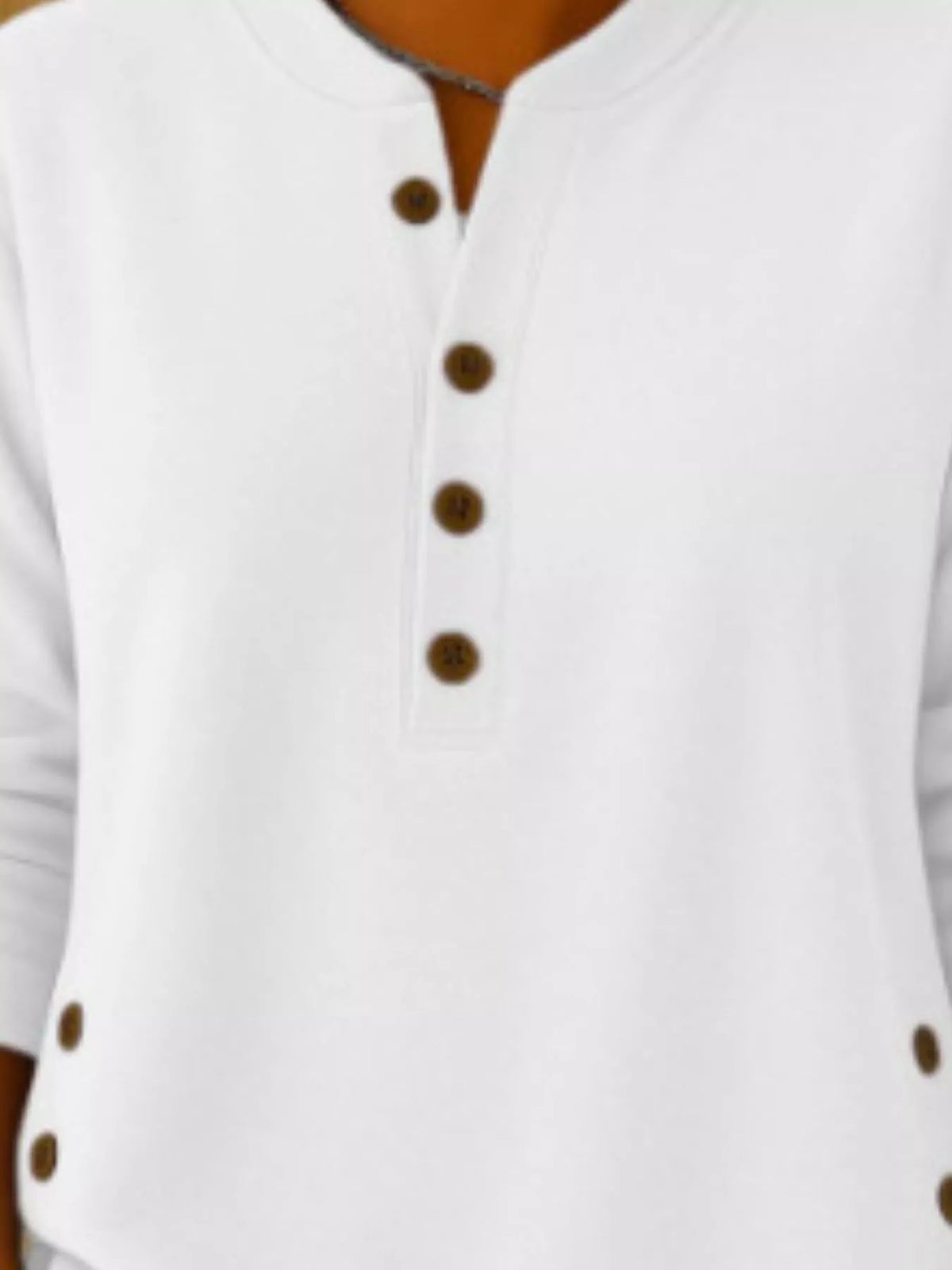 Corduroy button top