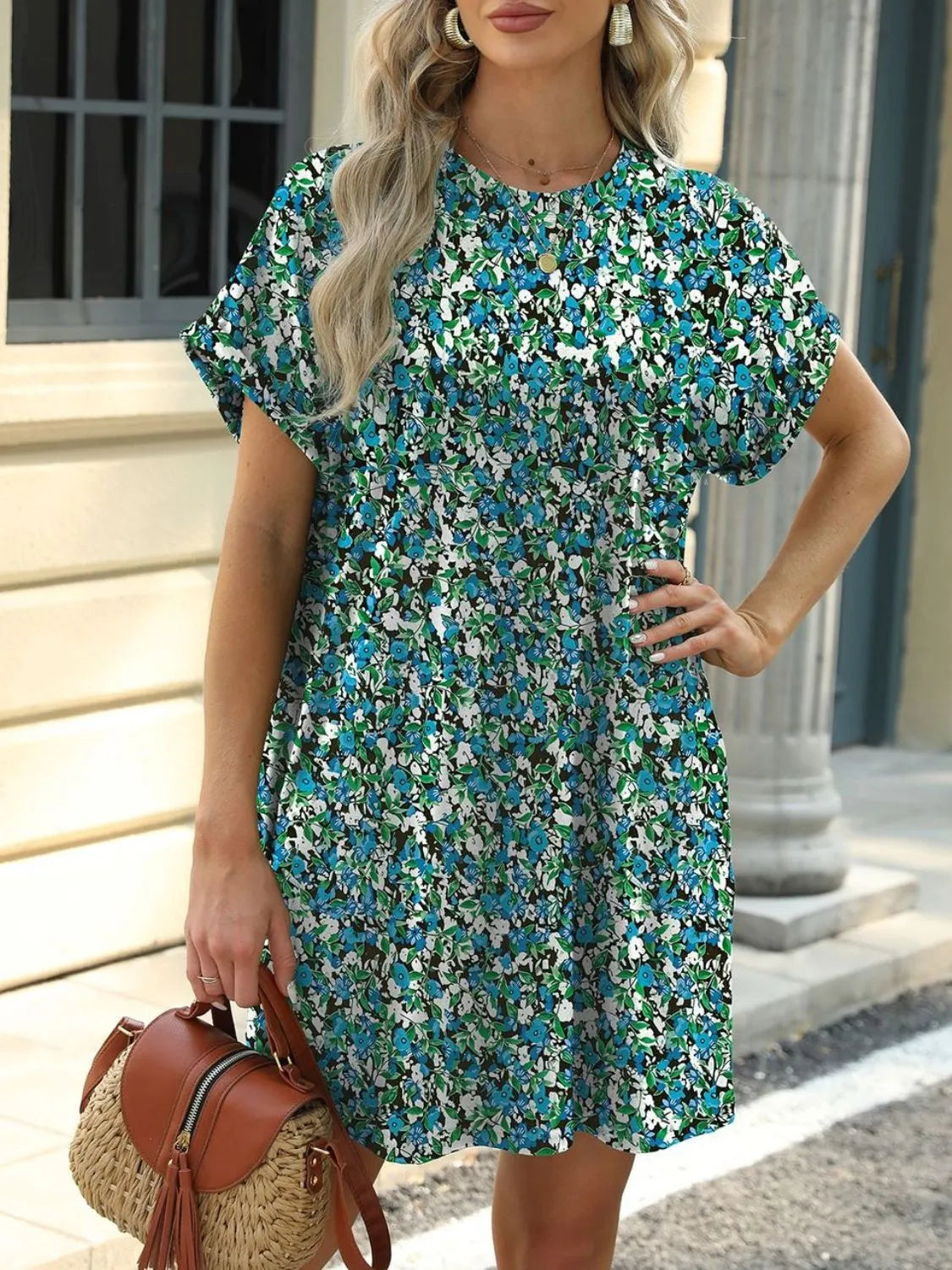 Printed tee mini dress