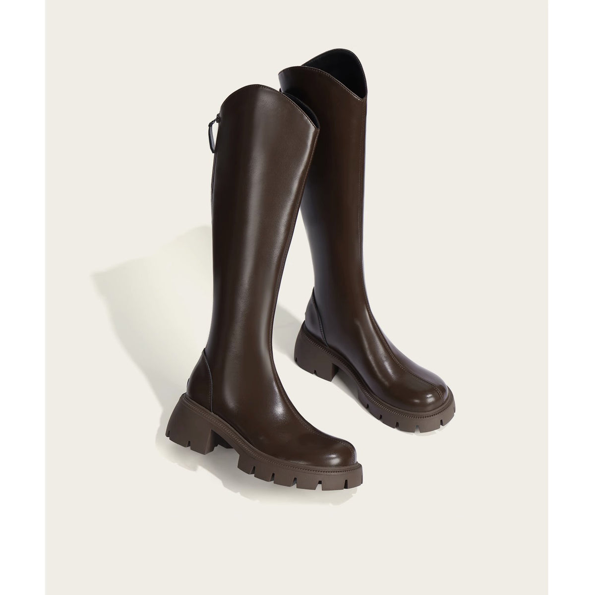 Tall riding boots, Brown, pair