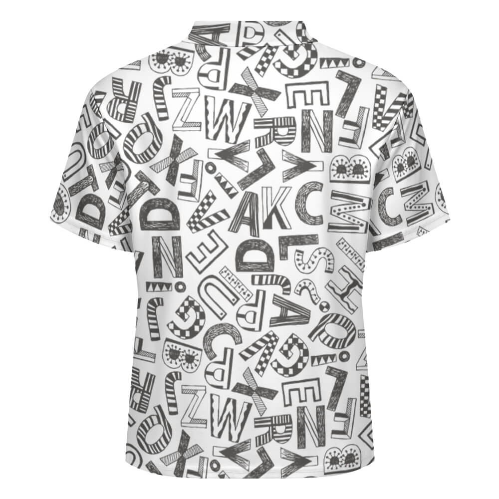 New Men's Shoulder buttoned polo shirt